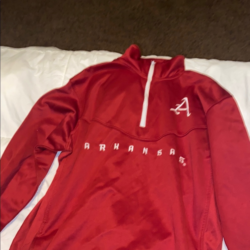 Arkansas Red Quarter-Zip Pullover